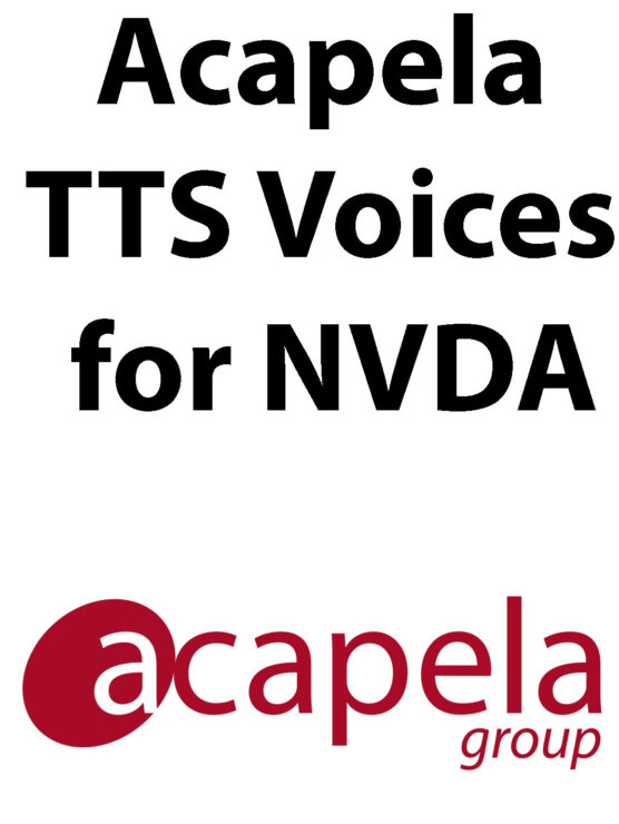 Acapela TTS For NVDA